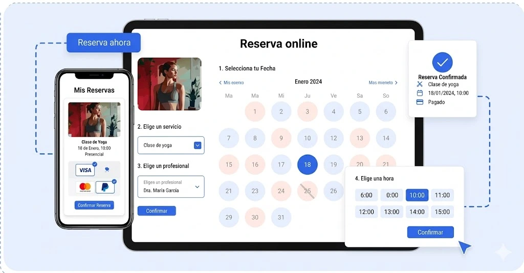 Mockup del proyecto de Automatización de Reservas y Pagos